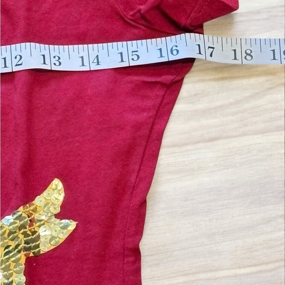 Universal Studios Harry Potter Gryffindor Sequins Gold Bling Women’s Shirt S EUC - Picture 7 of 10